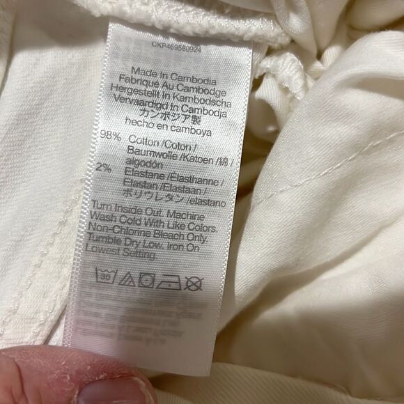 Madewell The Plus Perfect Vintage Wide-Leg Crop Jean in Tile White NWT size 24W - Picture 12 of 13